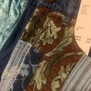 BDG Velvet Tapestry Patched Jean SIZE 27